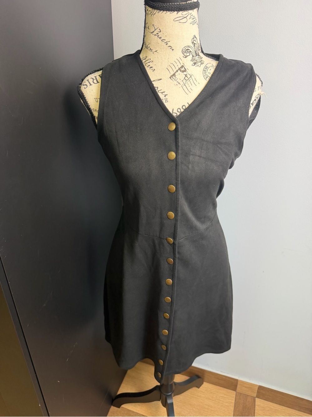 Topshop Sleveless Black Dress Size US 6